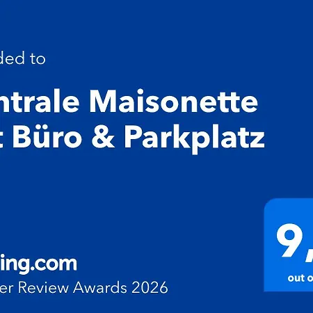 Zentrale Maisonette Mit Buero & Parkplatz
